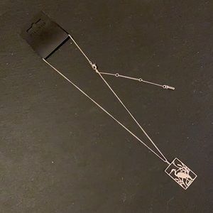 Pilgrim Silver Heron Necklace